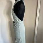 Babyboo 31. Cross Over Halter Cut-Out Dress in Sage Green Maxi Dress Size L Photo 8