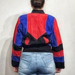 Fashion House Black Suede Leather Vintage Jacket Sz 10 Photo 10