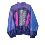 Vintage Outbrook Women's Large 2pc Set Purple Pink Tracksuit Windbreaker New Photo 3