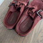Free People NWT  After Riding Mules in Cabernet Suede Photo 4