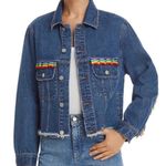 Boutique Sunset + spring rainbow jeans jacket Photo 0