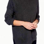 Athleta  Gray Rest Day Asymmetrical Side Tie Knit Pullover Crewneck Sweater M Photo 0