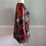 ETRO Reversible Silk Jacket Ethnic Tribal Floral XXL Neiman Marcus NEW $1005 Pink Photo 6