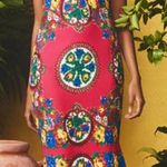 Cara Cara Red and Blue Floral Maxi Dress Size 6 Photo 0