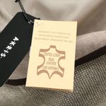 Akris NWT $3290  Brown Tweed Suede Leather Trim Wool Cashmere Blazer Jacket 12 Photo 6