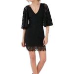 Kimchi Blue  Black Lace Flutter Sleeve Mini Dress Romantic Small Whimsygoth Photo 10