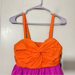 Kate Spade Twist Bodice Pink/Orange Dress Size 8 Photo 2