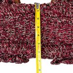 Salvatore Ferragamo Laser-Cut Leather and Crochet Bag in Original Wine Photo 13