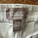 Chico's Chico’s cream Bermuda stretchy longer length 1.5/10 shorts Photo 1