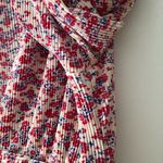 Sabina Musayev Lazuli Top Blouse in Ivory and Red Print Floral Print Size Large Photo 6