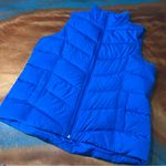 Lands' End 600 fill Down Puffer Vest Blue XL full zip winter Photo 0