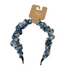 Nordstrom NWT Berry Denim Embroidered Boho Headband Blue Photo 5