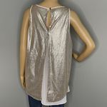 Jennifer Lopez Rose Gold Sequin Drop-Tail Hem Tank Size Large Photo 7