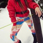 Free People NWT Dawn To Dusk Printed Base Layer Leggings in Combo Photo 0