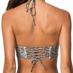 O'Neill Mosaic tile print criss cross Evelyn wrap top and classic cheeky strap bikini Photo 4
