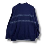 Vintage Spunky Made in USA Blue Knit Striped Sweater One Size/ Large Photo 8