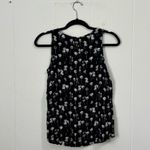 Sonoma  Black‎ Floral Dandelion Tank Black Small Photo 3