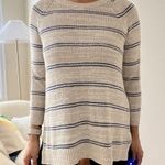 Madewell Crewneck Cabin Stripe Linen Silk Blend Knit Sweater Size S Photo 7