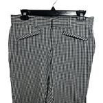 Gap Womens Sz 6 Skinny Ankle Dress Pants Black White Gingham Checkered Cropped Photo 1