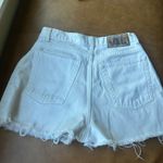 High Sierra Denim Shorts White Frayed Hem High Waist Casual Size 8 Photo 7
