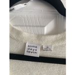 Somedays Lovin Some Days Lovin Women's XS V Neck Ivory Knit Sweater Clean Girl Preppy Capsule Photo 2