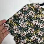 H&M  basic floral top lightweight women’s‎ size small business casual curved hem Photo 1