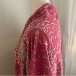 Jessica London  Chic Red and Beige Patterned Shawl Cardigan Sweater Size 18-20 Photo 5