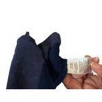 Analili Navy Button Down Shirt Short Sleeve Collared Relaxed‎ Fit Top Photo 4