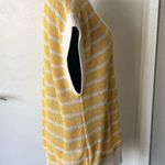 ZARA Womens V-Neck Striped Oversized Knitted Vest Yellow Size Medium Photo 2