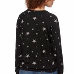 Buffalo David Bitton  black crew neck sweater with stars, size M Photo 3