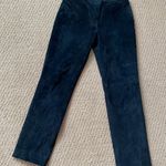 Etcetera Black Y2K Suede Straight Leg Pants Photo 3
