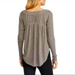 We The Free  Free People Waffle Knit Henley Thermal Top Sz M Stretch Bohemian Photo 11