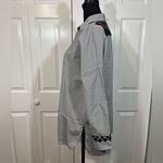 VILAGALLO Miller Striped Button Down Blouse Size M Photo 2