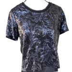 Alberto Makali Vintage y2k Alberto Malaki squin sheer whimsy glam goth blouse small-medium‎ Photo 2