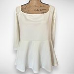 Pretty Little Thing PRETTY LITTLE‎ THING Women's Plus Size White Bardot Peplum Top Size 14 | NWT Photo 2