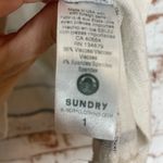 Sundry  Black and White Striped Top Photo 3