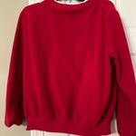 Alfred Dunner Vintage  petite medium fleece red winter snow birds sweatshirt. Photo 3
