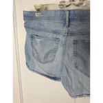 Hollister Y2K Denim Shorts Size 13 / 31 Distressed Mid-rise Light Wash Denim Photo 6