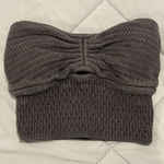 American Eagle Cinch Front Crochet Tube Top Photo 0