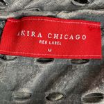 Akira Gray Oversized Cut Out Short Sleeve Top Photo 4