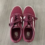 Vans  Old Skool Burgundy Low Top Lace Up Sneakers Men Size 6 Women Size 7.5 Photo 4