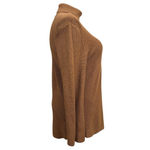 Chico's Chico’s Brown Cutout Turtleneck Sweater Long Sleeve Cotton Blend Size XL Photo 3