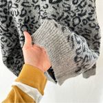 John + Jenn  Cheetah Gray Black Xavier High Neck Pullover Sweater S Petite Photo 6