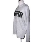 Puma Dry Cell Lightweight Gray Hoodie Black Logo Large NWT Photo 1