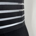 Anthropologie Marciano Sheer Striped Sleeveless Bandage Knee Length Midi Dress Black Medium Photo 4