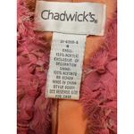 Chadwick's Womens Long Sleeves Ornate Blazer Coat Pink Woven Tweed Size 4 Photo 9
