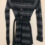 Theory  | Long Sweater Cardigan Stripe Duster wool cashmere blend Photo 0