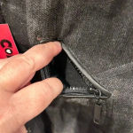 Coffeeshop Hooded Cropped Plaid Puffer Vest Juniors‎ size Large NWT Black Photo 4