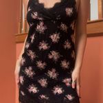 American Eagle Black And Pink Floral Dress Photo 0