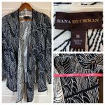 Dana Buchman  Sweater‎ Women’s Medium Open Cardigan B&W Lagenlook Mature Office Photo 1